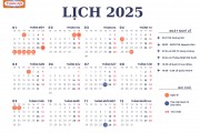 LỊCH LÀM VIỆC 2025