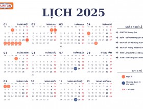 LỊCH LÀM VIỆC 2025