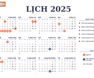 LỊCH LÀM VIỆC 2025