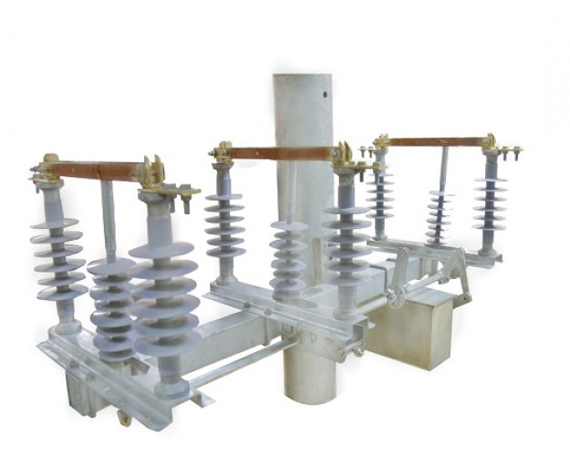 DAO CÁCH LY 3P; 630A - 800A; 24kV - 35kV NGOÀI TRỜI; LẮP 2 PHƯƠNG, ĐIỀU KHIỂN TỪ XA (CÁCH ĐIỆN POLYMER)